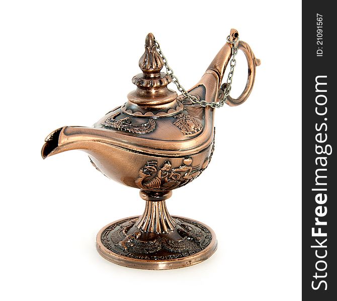 Aladdin's Magic Lamp on the isolated background