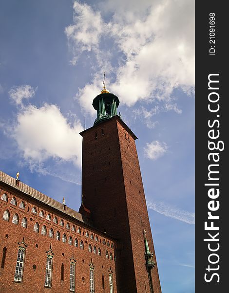 The city hall tower, Stockholm, Sweden