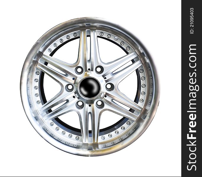 Alloy Wheel With Clipping Path