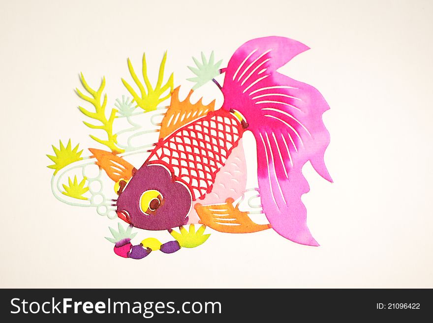 Paper-cutting is a traditional Chinese folk art. Paper-cutting is a traditional Chinese folk art.