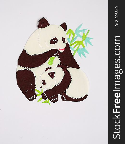 Paper-cut of panda