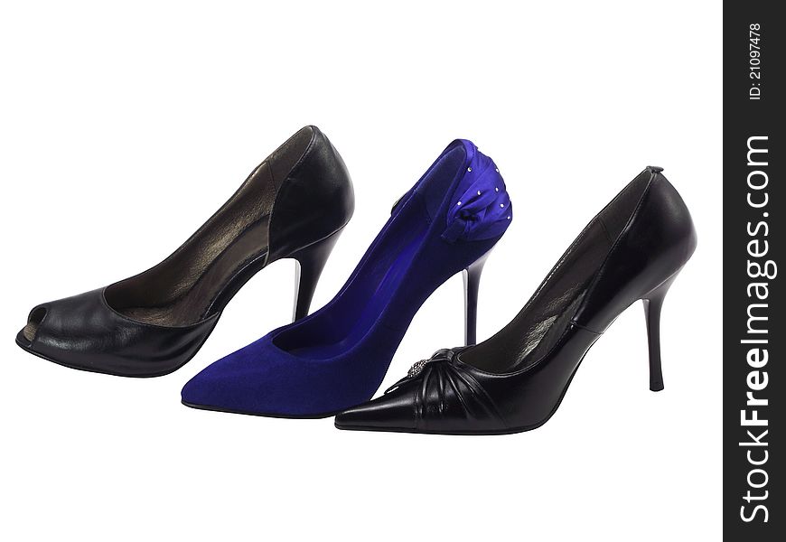 Different Female Shoes On A High Heel