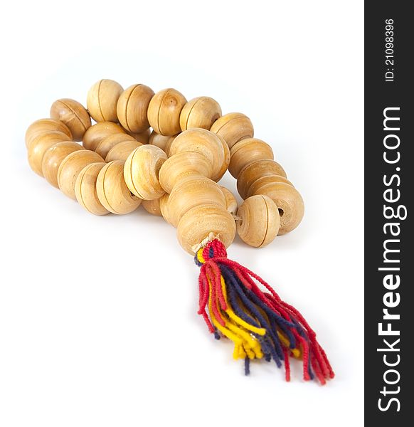 Wooden prayer beads