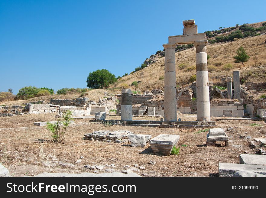 Historical ruins old city sword Turkey