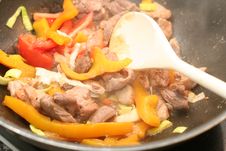 Stir Fry Of Asian Food Royalty Free Stock Images Stir Fry Of Asian Food Royalty Free Stock Images