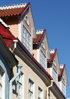Roof Windows Royalty Free Stock Photography Roof Windows Royalty Free Stock Photography