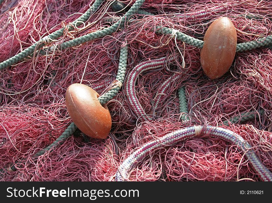 Fishing net close up,italy