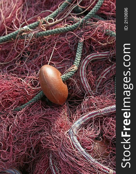 Fishing net close up,italy