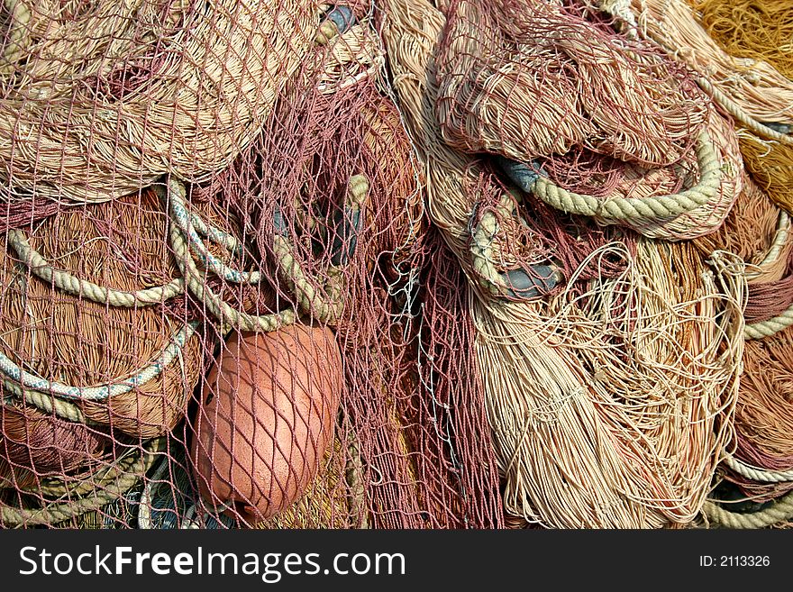 Fishing net close up,italy