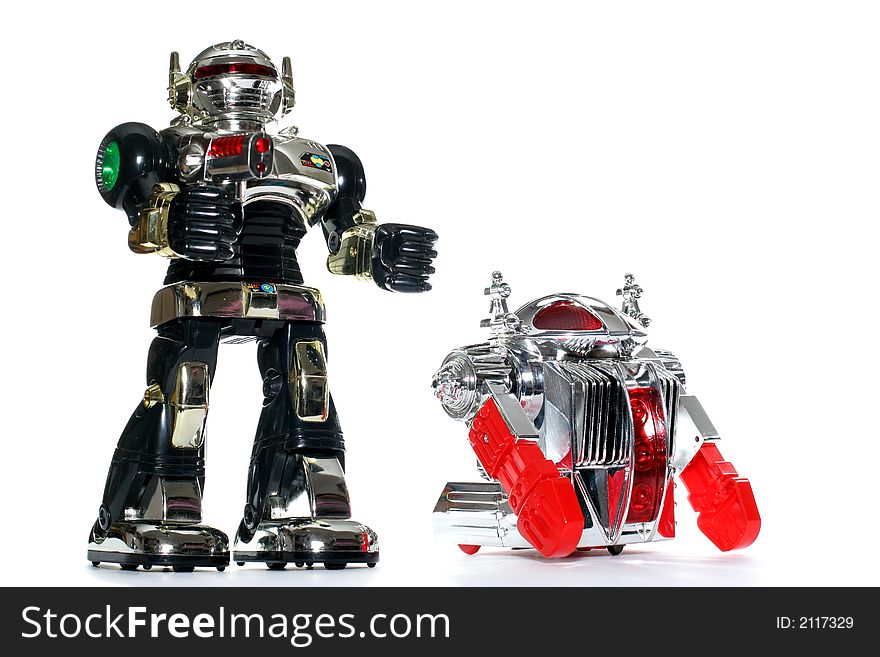 2 toy robot friends