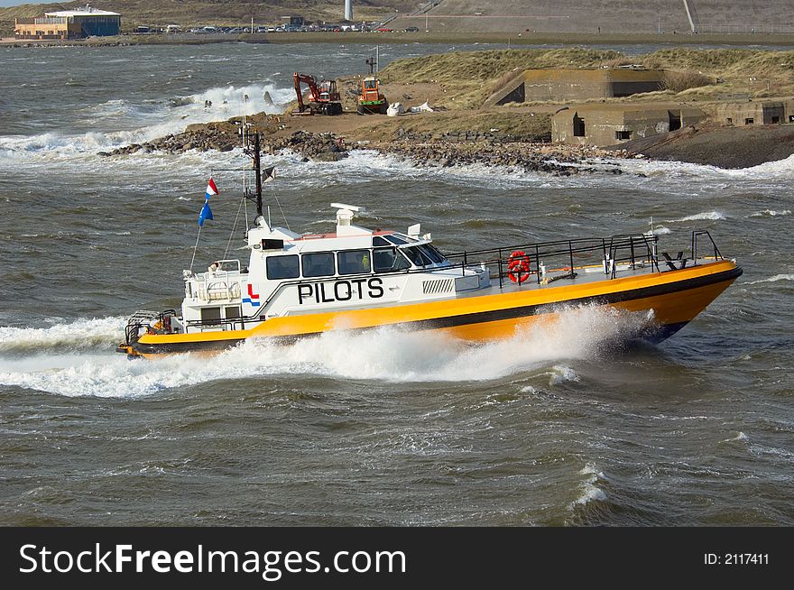 Pilot Boat In A Storm