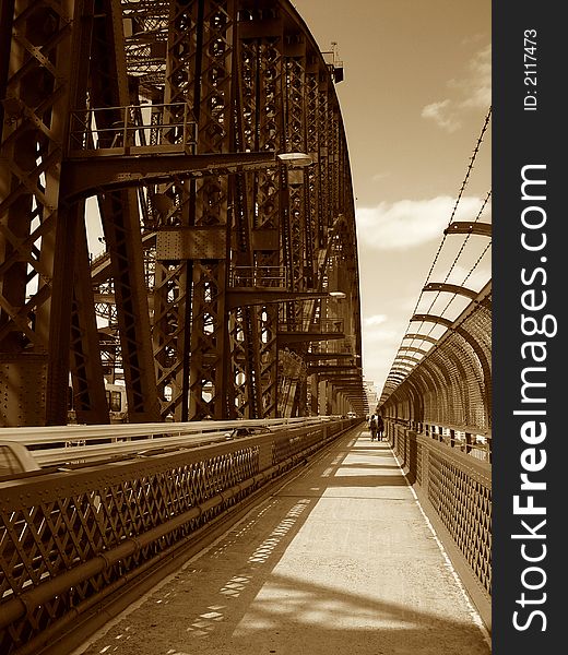 Perspective, Sydney Bridge, in Australia