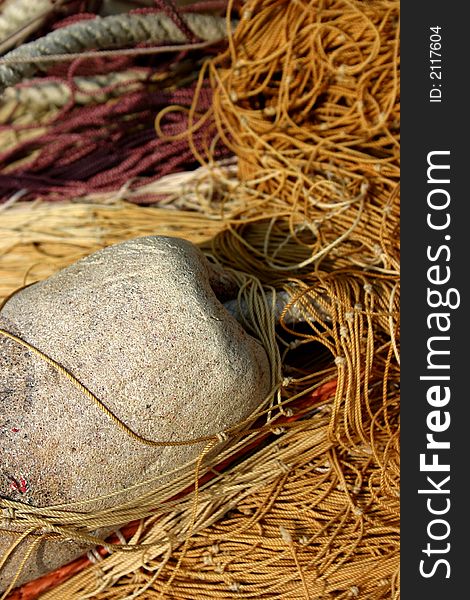 Fishing net close up,italy