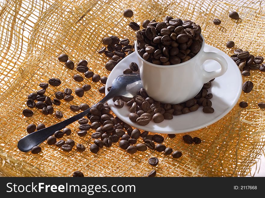 A photo of cup of coffee beans. A photo of cup of coffee beans