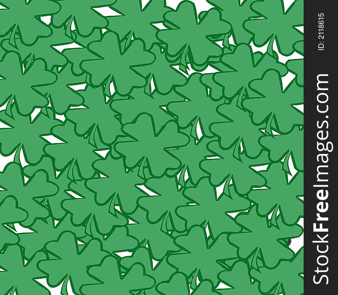 A background of shamrocks, perfect for irish or st. patriks day.