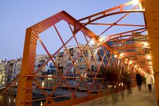 Girona S Eiffel Bridge Stock Photography