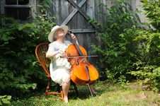 Female Cellist. Stock Images Female Cellist. Stock Images
