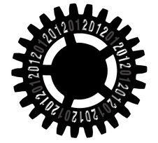 Geared For The New Year 2012 Stock Photos Geared For The New Year 2012 Stock Photos