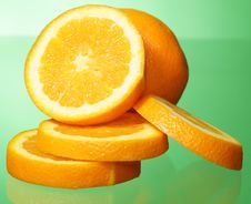 Orange And Orange Slices Stock Photography Orange And Orange Slices Stock Photography