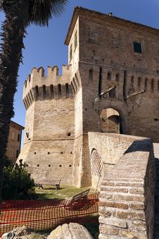Castle Of Corinaldo Royalty Free Stock Photo Castle Of Corinaldo Royalty Free Stock Photo