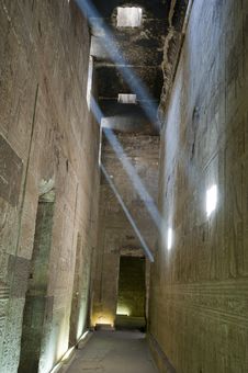 Corridor Inside An Ancient Egyptian Temple Stock Images Corridor Inside An Ancient Egyptian Temple Stock Images