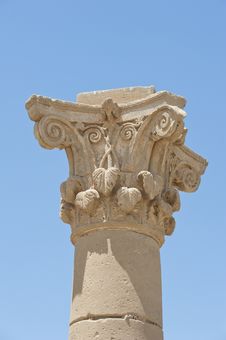 Top Of An Ancient Roman Column Stock Photos Top Of An Ancient Roman Column Stock Photos