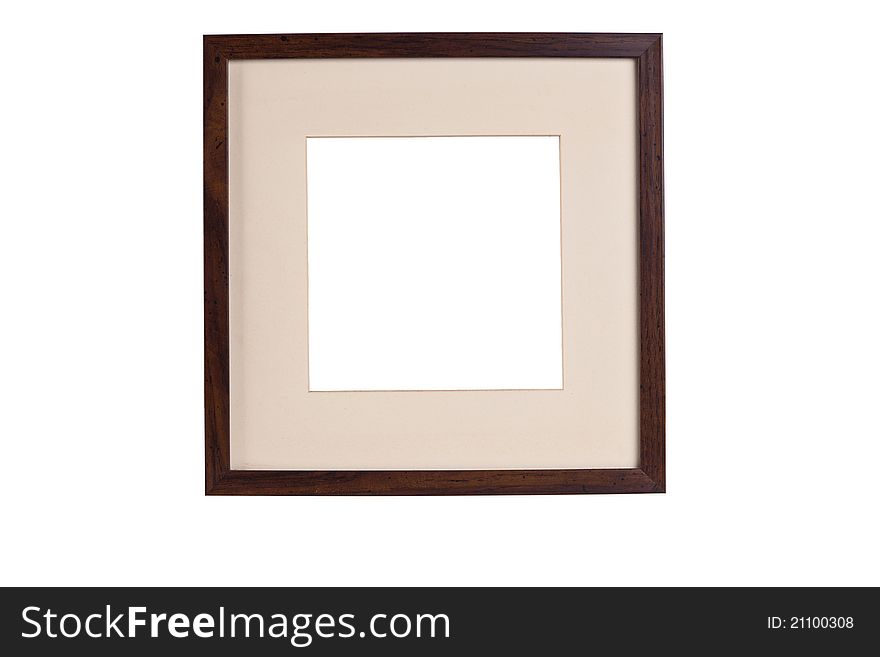 Frame passe-partout for picture on white background. Frame passe-partout for picture on white background