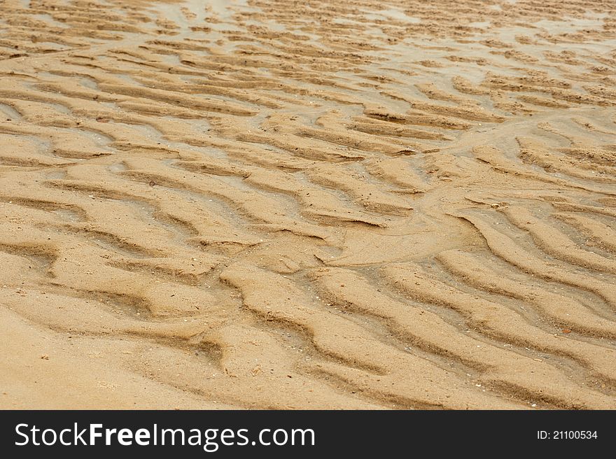 Sand texture on the beach. Sand texture on the beach.