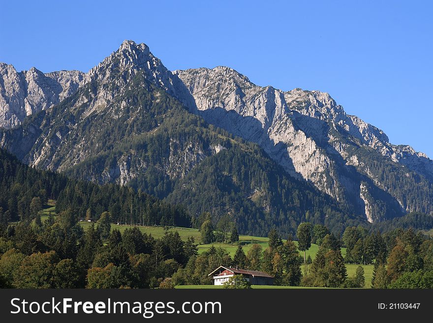 Mountains near to the walchsee in Austria