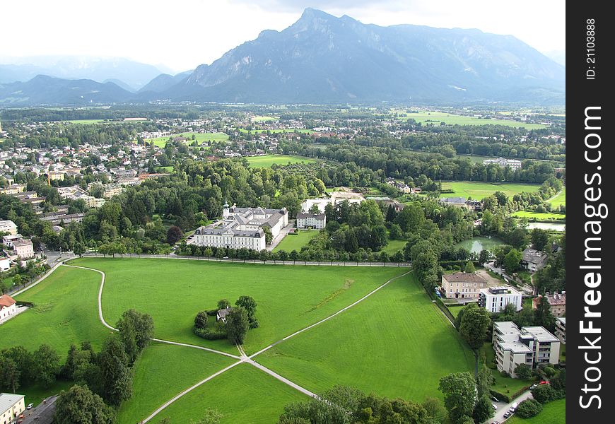 Salzburg Landscape. Alps