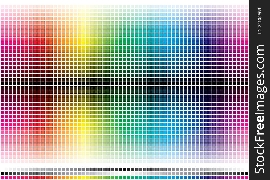 Abstract Color Mosaic created with small boxes, with different color gradient