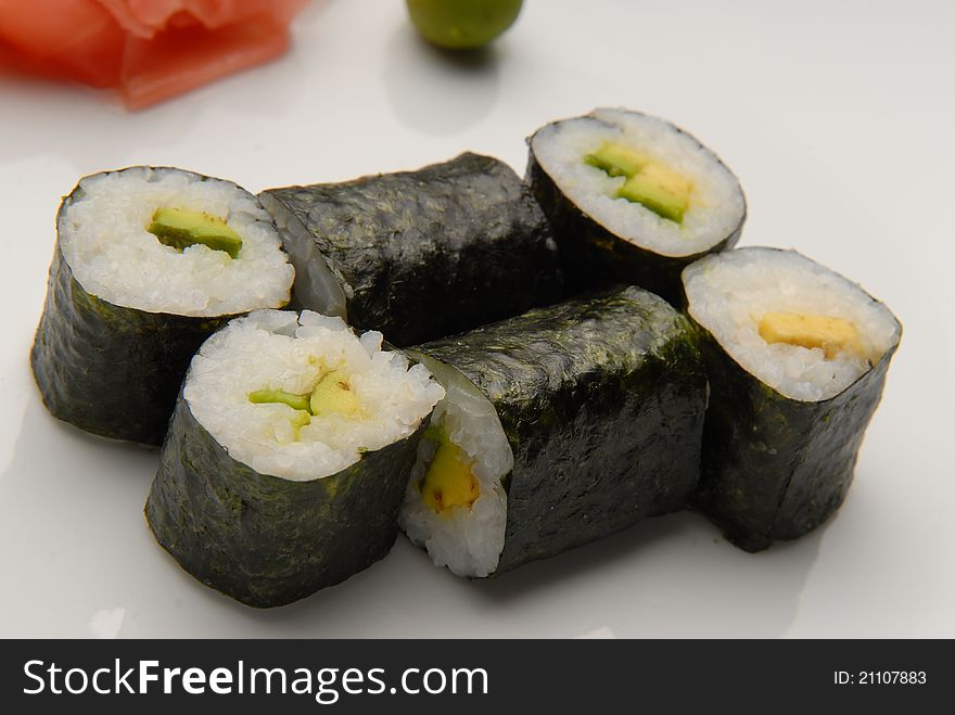 Japanese food, tasty food on a plate