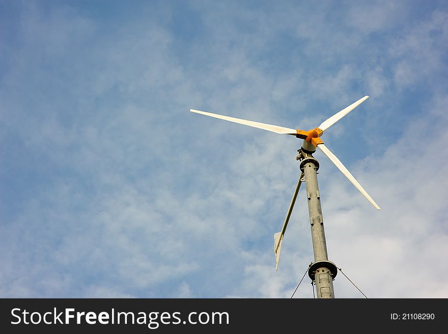 A Wind turbine save energy, environment, and the world. A Wind turbine save energy, environment, and the world