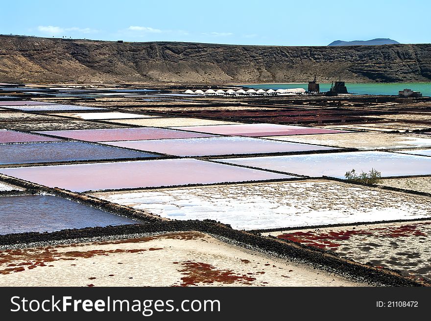 Saline From Janubio, Lanzarote, Spain