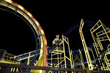 Rollercoaster Framework Stock Photo Rollercoaster Framework Stock Photo