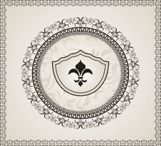 Cute Background With Heraldic Element Stock Photography Cute Background With Heraldic Element Stock Photography
