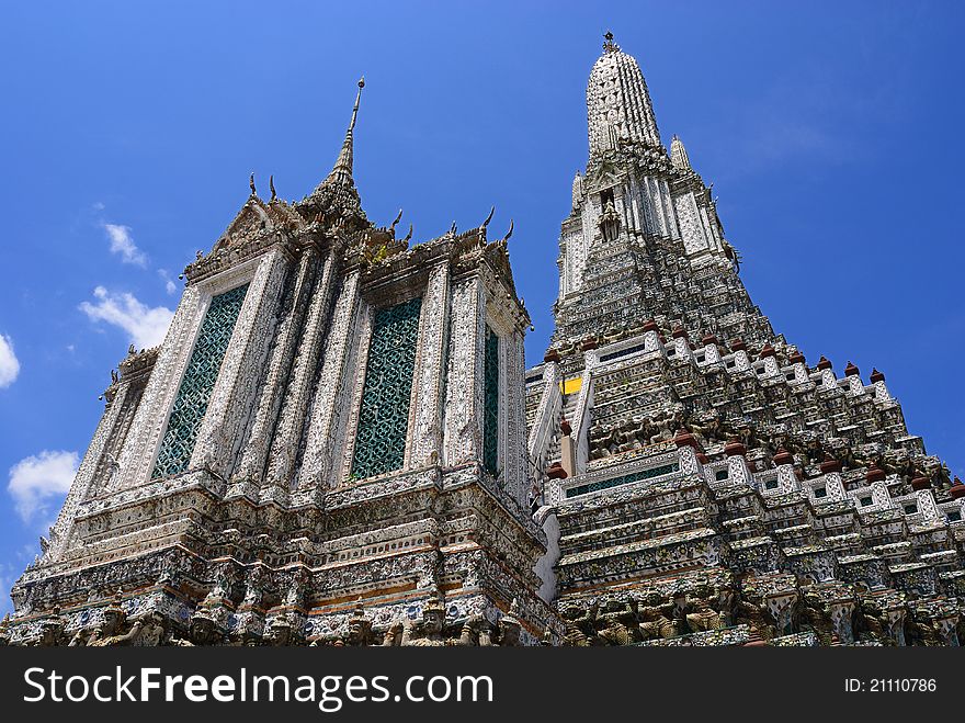 The Arunratchawararam temple in Bangkok, Thailand