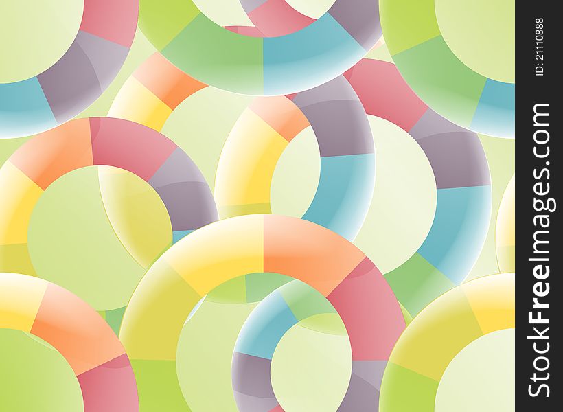 Seamless colored circles abstract background. Seamless colored circles abstract background.