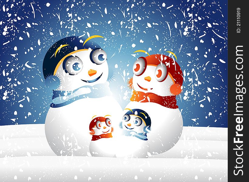 Snowman Family