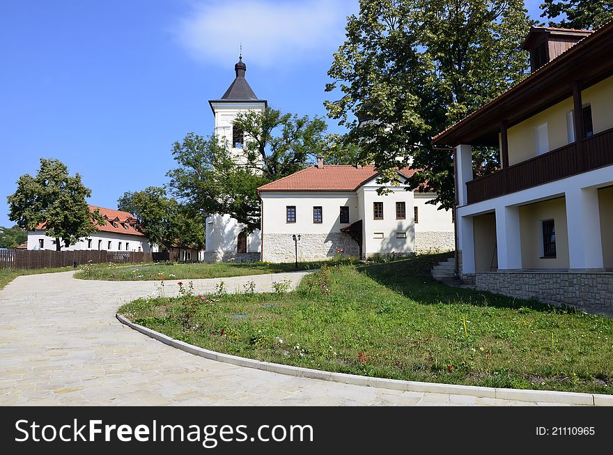 Monk house and Stone Church of Capriana next to Chisinau capital of Republic of Moldova. The Stone Church was built by the ruler Stephen the Great (1457-1504). Monk house and Stone Church of Capriana next to Chisinau capital of Republic of Moldova. The Stone Church was built by the ruler Stephen the Great (1457-1504).