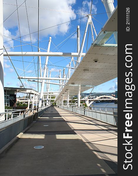 Bridge over Brisbane river in Queensland. Sunny, beautiful day. Bridge over Brisbane river in Queensland. Sunny, beautiful day.