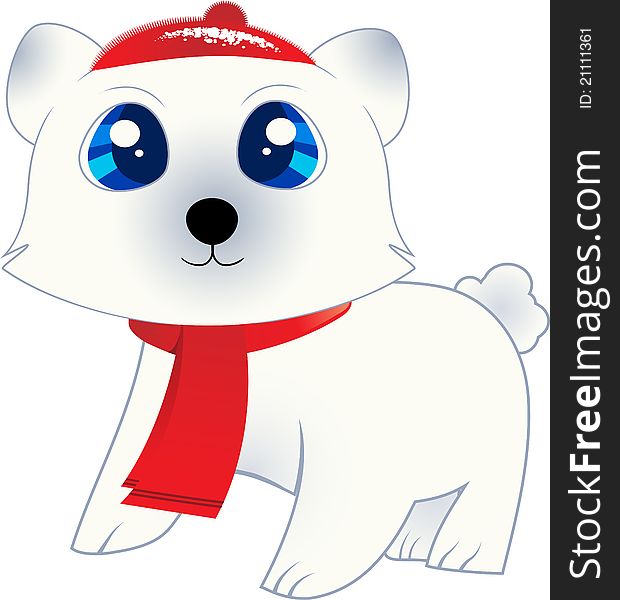 Isolated Polar Bear for your business