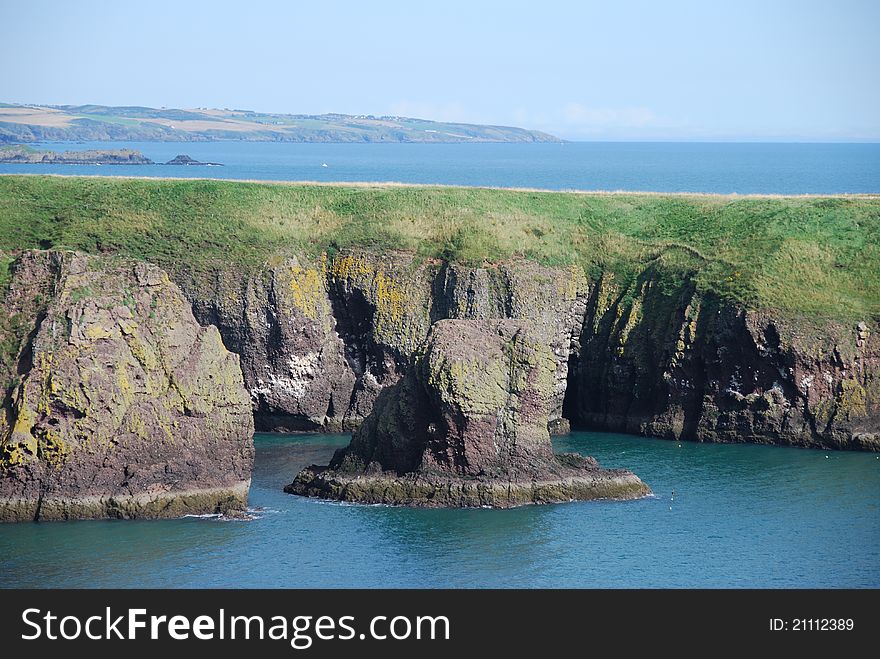 Sea Cliffs Near Dunnottar Castle