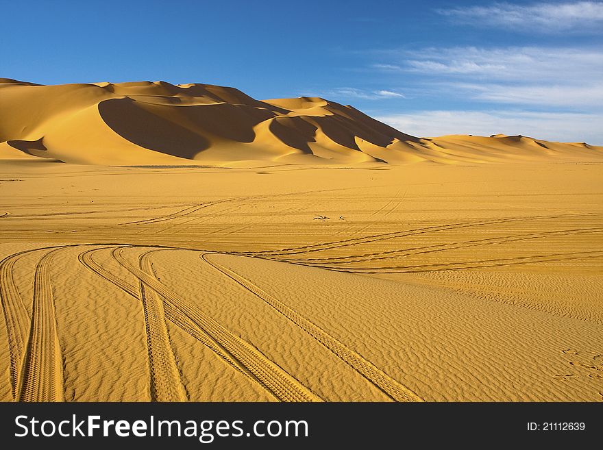 Desert Dune landscape in Libya, Africa