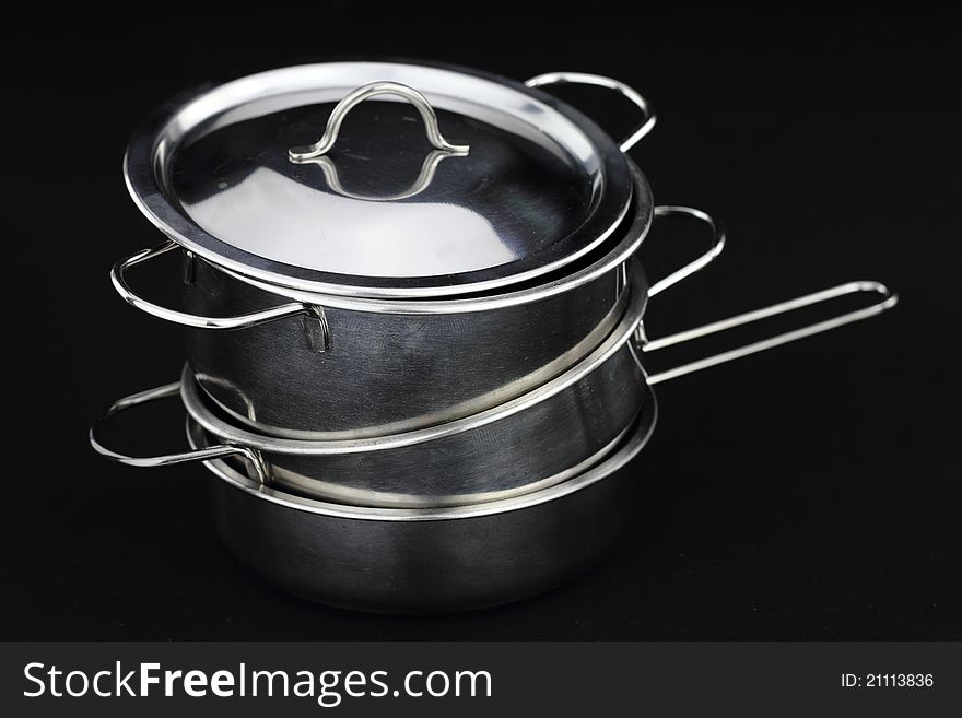 Group of stainless steel kitchenware