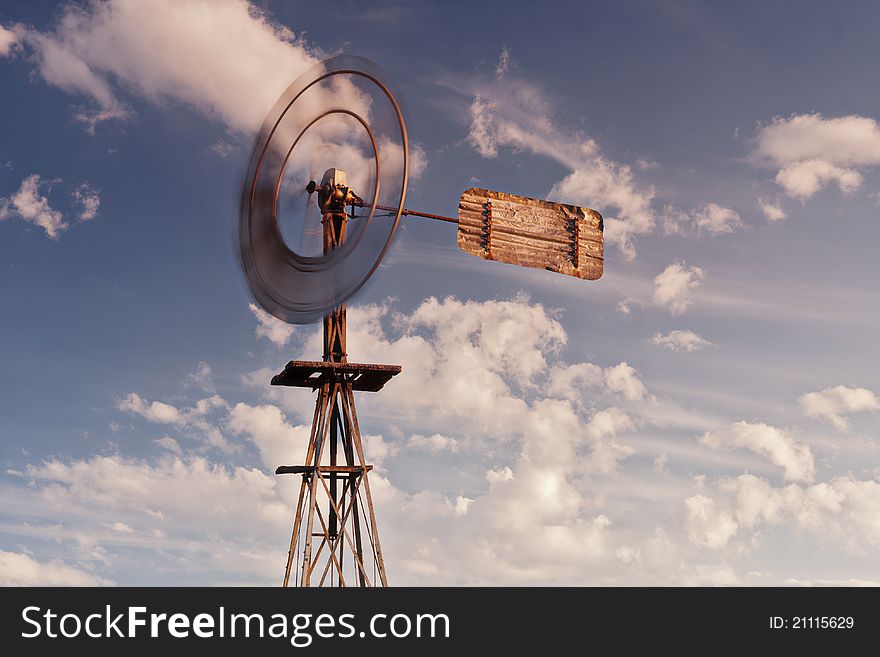 Windmill found throughout Australia especially in farming and outback areas and used for pumping water. Windmill found throughout Australia especially in farming and outback areas and used for pumping water