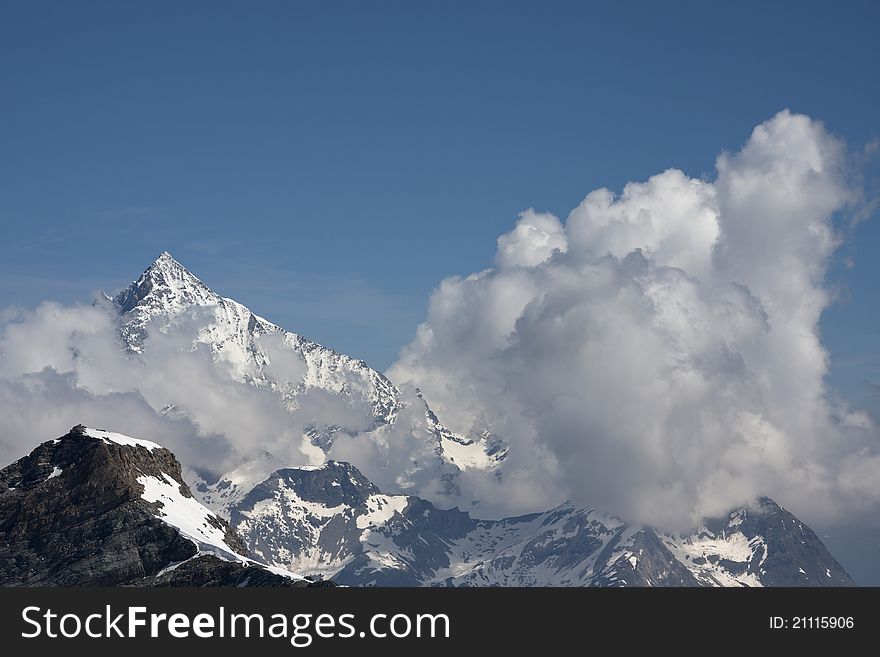 Alps view view from the Aosta Valley Cervinia. Alps view view from the Aosta Valley Cervinia