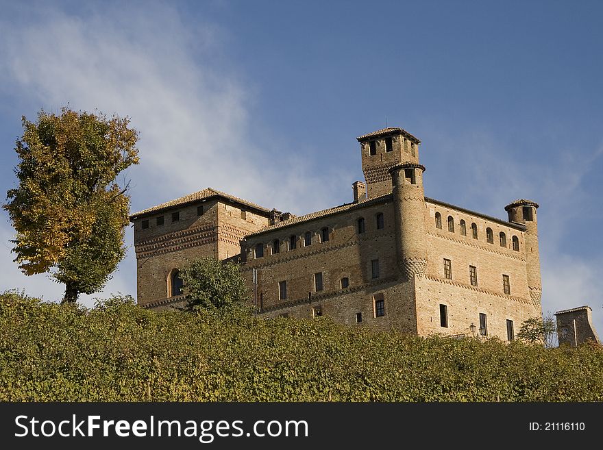 Grinzane Cavour Castle in the Langhe in Piedmont