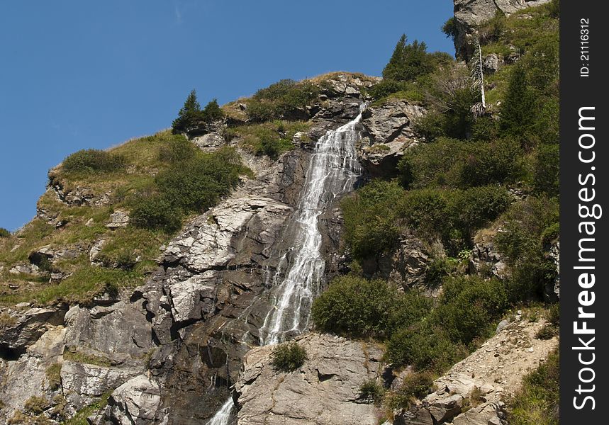 View of Waterfall, Apuseni mountains