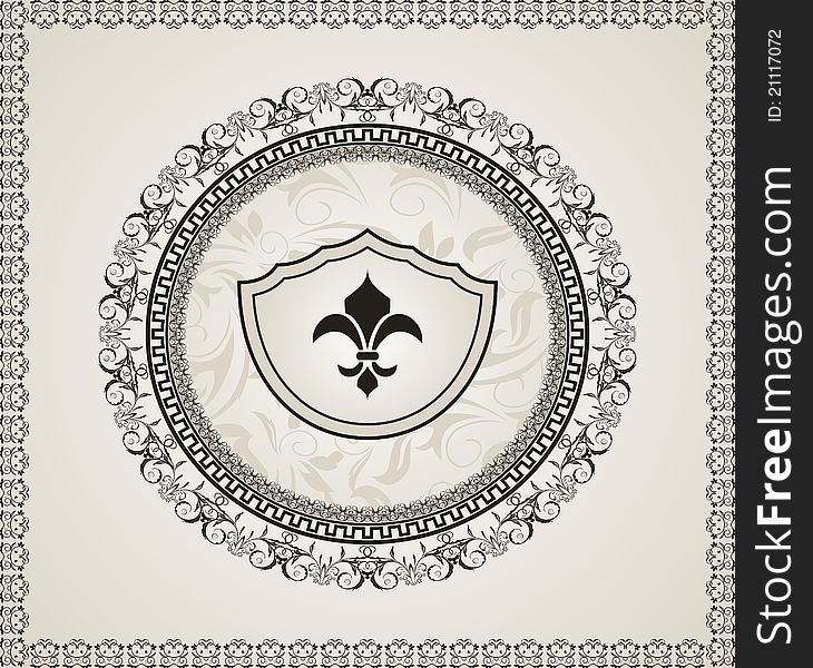 Cute Background With Heraldic Element